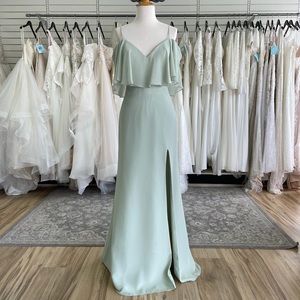 Sea Foam Cold Shoulder Dress